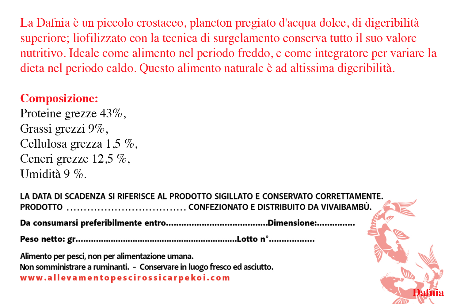 Dafnia retro stampa