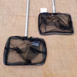 Pond net with alluminium handle
